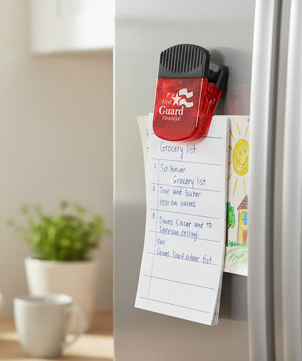 Super Grip Magnetic Memo Clip