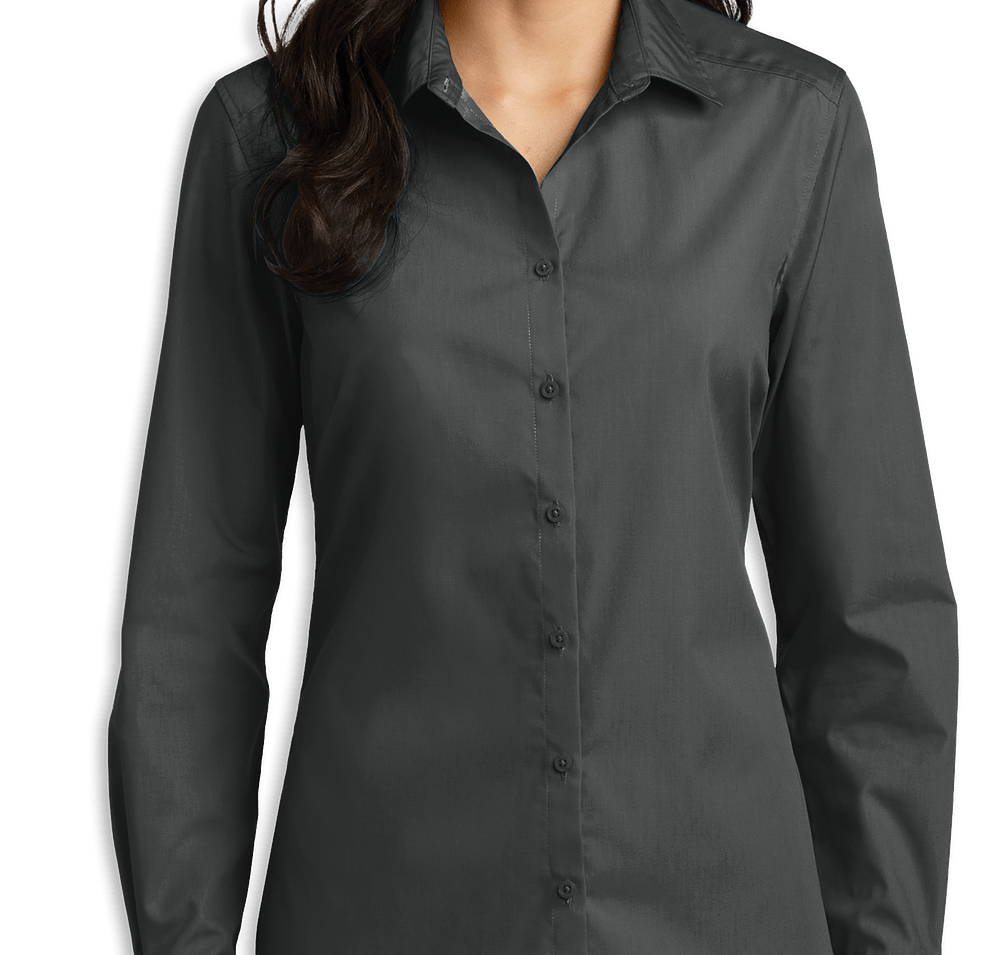 Port Authority Women's Carefree Poplin Dress Shirt - Embroidered-default
