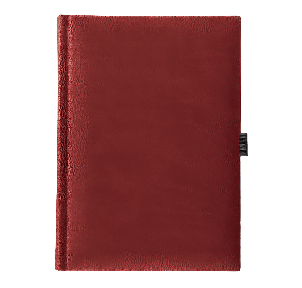 Castelli Debossed Tucson Grande Lined Hard Cover Notebook with Pen & Loop-default