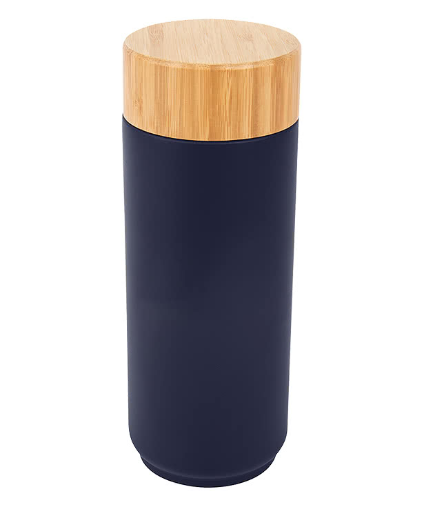 Laser Engraved 16 oz. Stainless Steel Lexington Water Bottle with Bamboo Lid