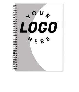 Curve JournalBooks ® Spiral Notebook - Color: Light Gray