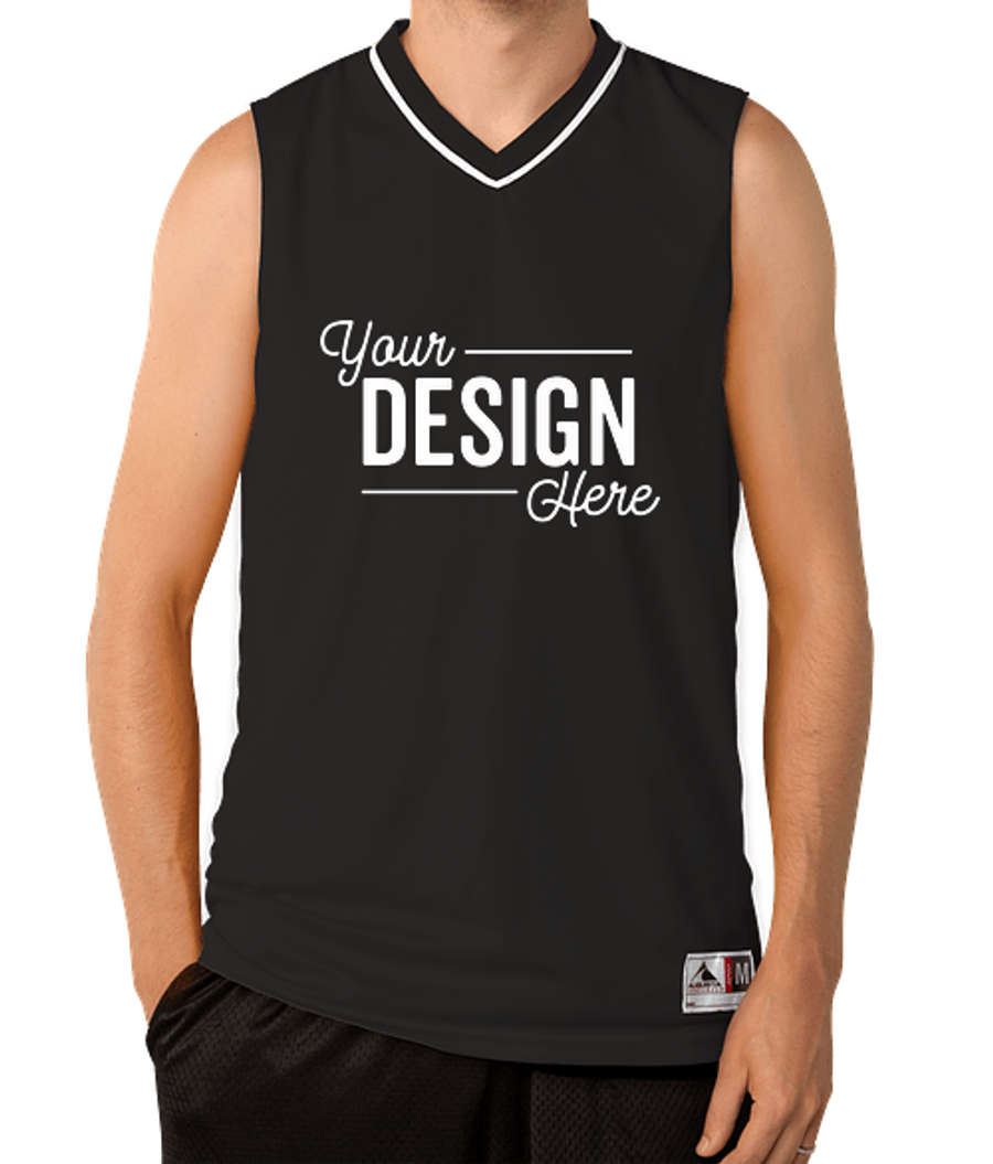 Augusta Reversible Basketball Jersey in Black/White