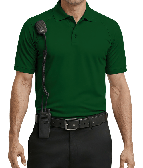 Blue Generation BLU-X-DRI Tactical Performance Polo - Embroidered in Hunter