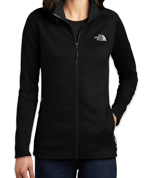 The North Face Women's Skyline Full Zip Fleece Jacket - Printed in TNF Black