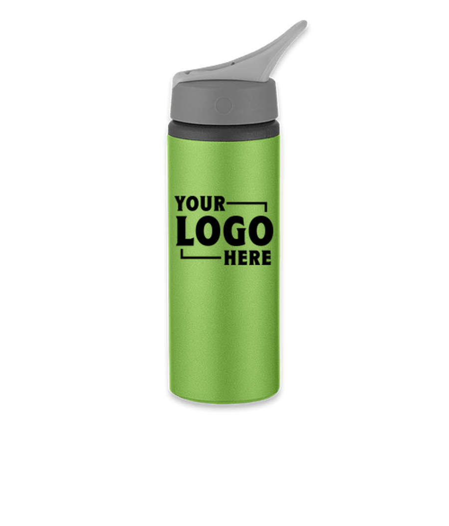 25 oz. Aluminum Bike Water Bottle in Metallic Green