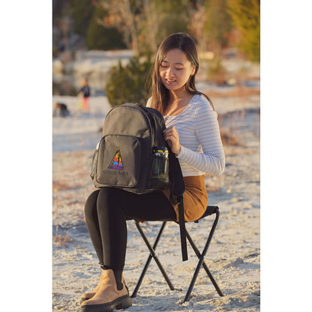 Fieldcrest Cooler Backpack with Folding Stool