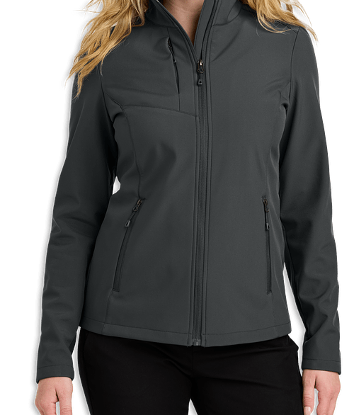 Port Authority Women's Core C-FREE Soft Shell Jacket in Grey Steel