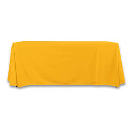 Full Color 6' Poplin Throw Tablecloth - Color: Yellow