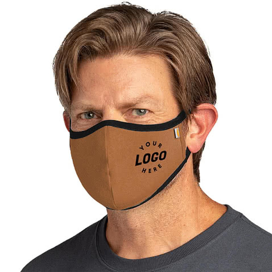 Customized Carhartt Cotton Stretch Face Mask (Set of 3) in Black