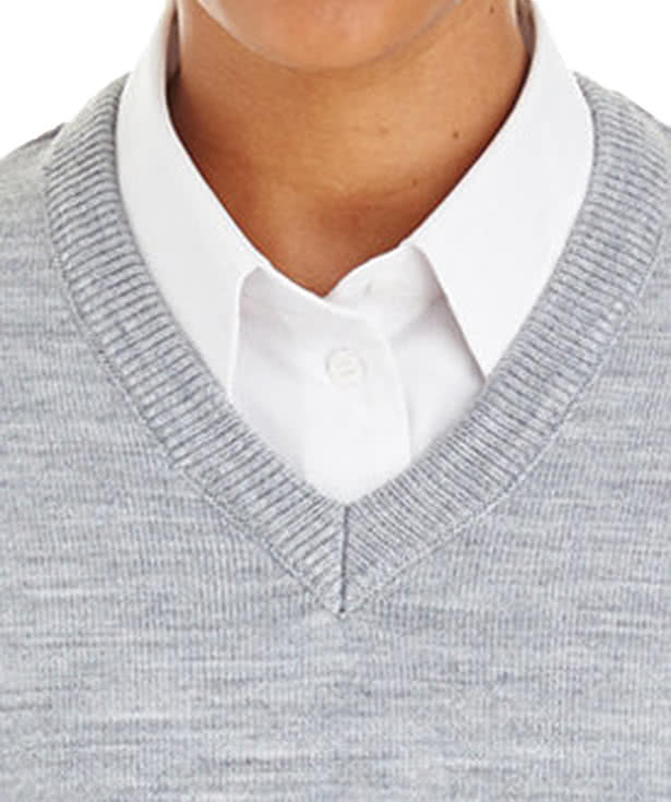 Harriton Women's Pilbloc Jersey Knit V-Neck Sweater