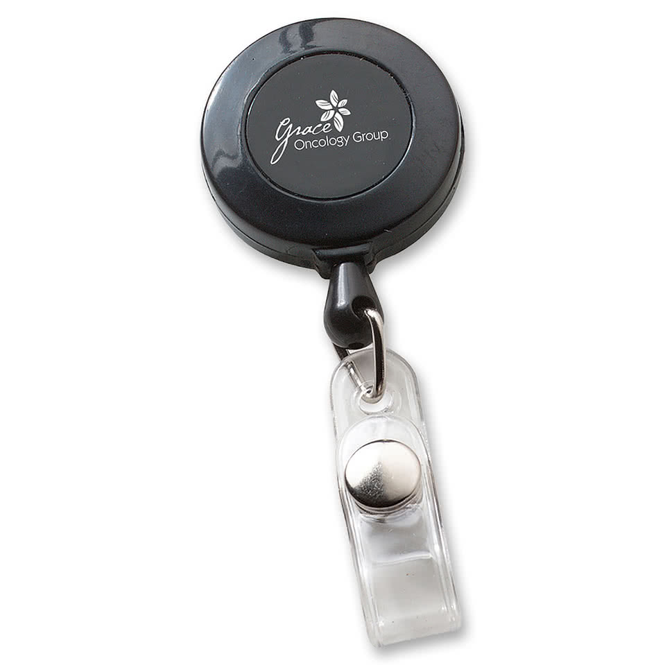 Economy Round Retractable Badge Holder