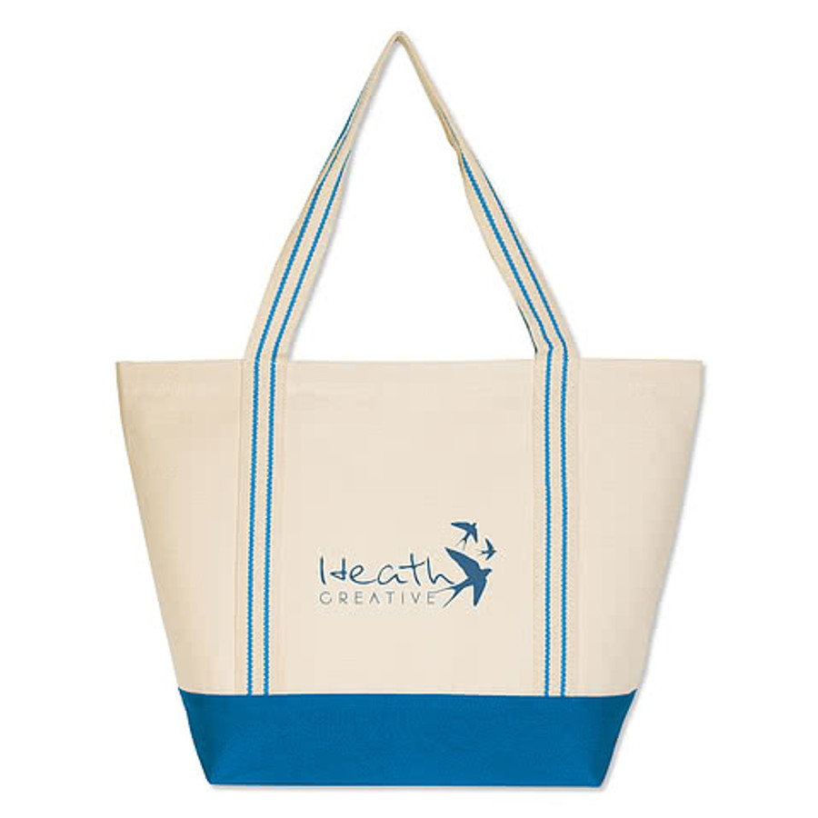 Full Color Large Cotton Travel Tote Bag