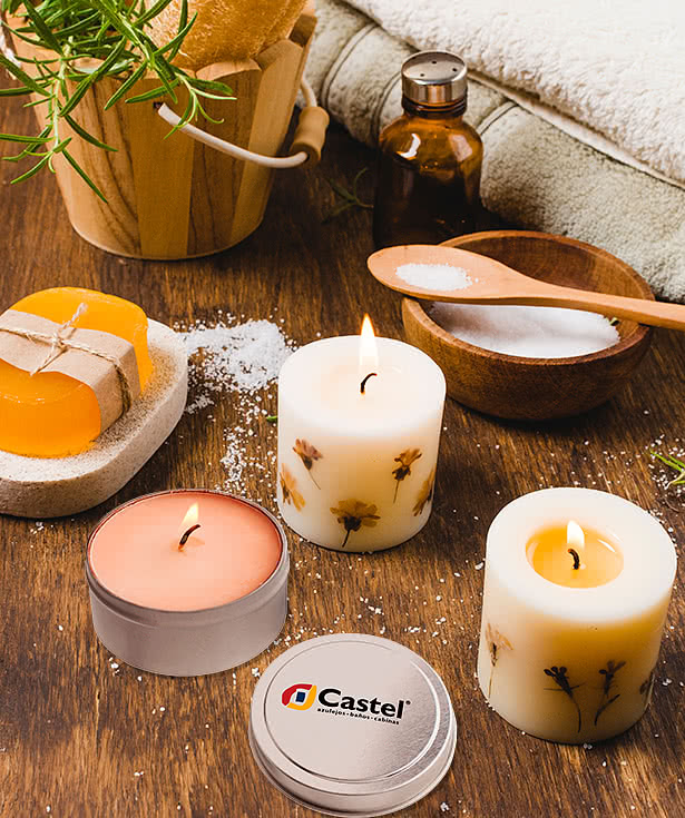 Full Color 4 oz. Scented Candle in Round Tin