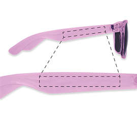 Solid Malibu Sunglasses - Color: Translucent Pink