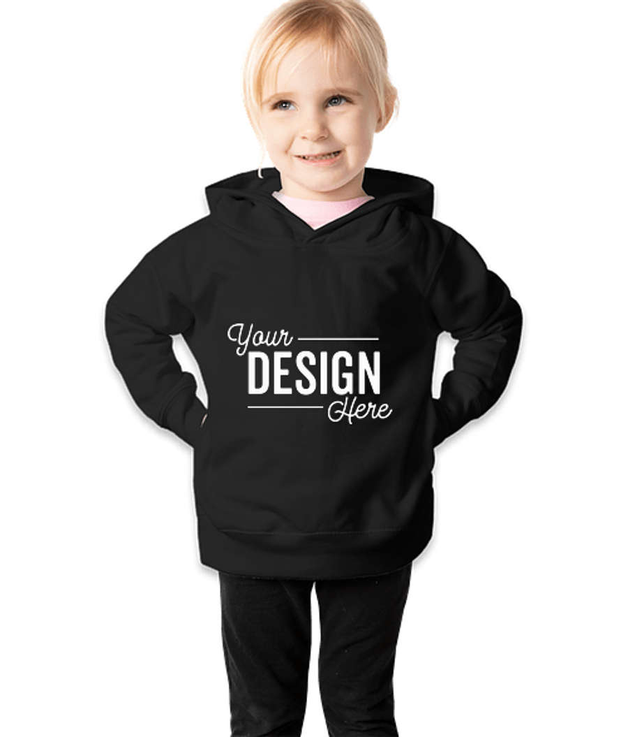 Rabbit Skins Toddler Pullover Hoodie in Black
