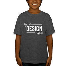 Canada - Gildan Youth DryBlend 50/50 T-shirt - Color: Dark Heather