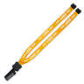 Full Color Lanyard with Plastic Bulldog Clip and Convenience Release