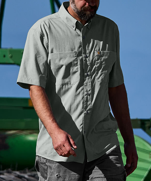 Carhartt Force Sun Defender Short Sleeve Work Shirt - Printed