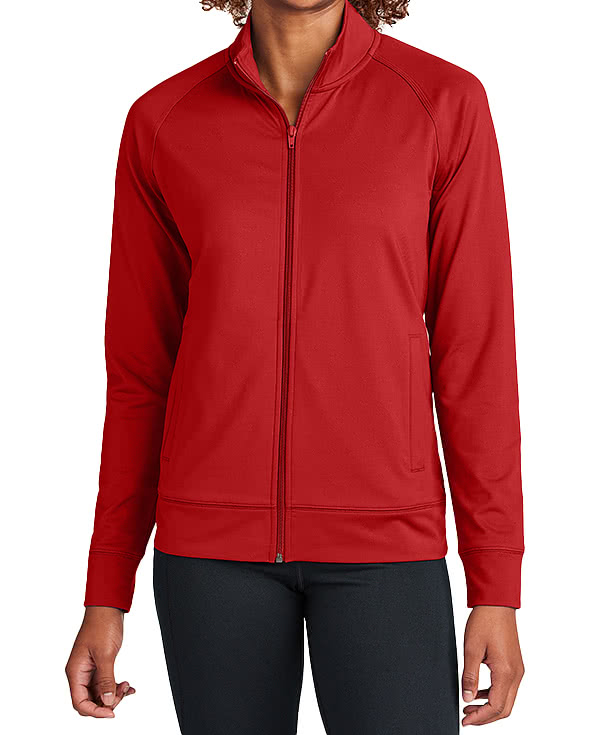 Sport-Tek Women's Sport-Wick Cadet Stretch Full Zip Sweatshirt