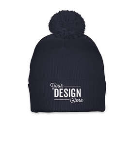 Sportsman Pom Pom Beanie - Color: Navy