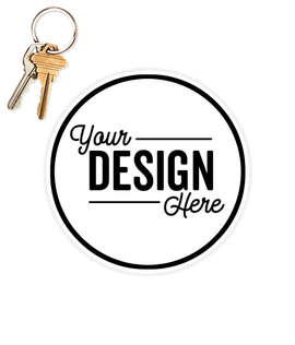 5.5 in. Circle Car Magnet w/ contrast trim - Color: White / Black