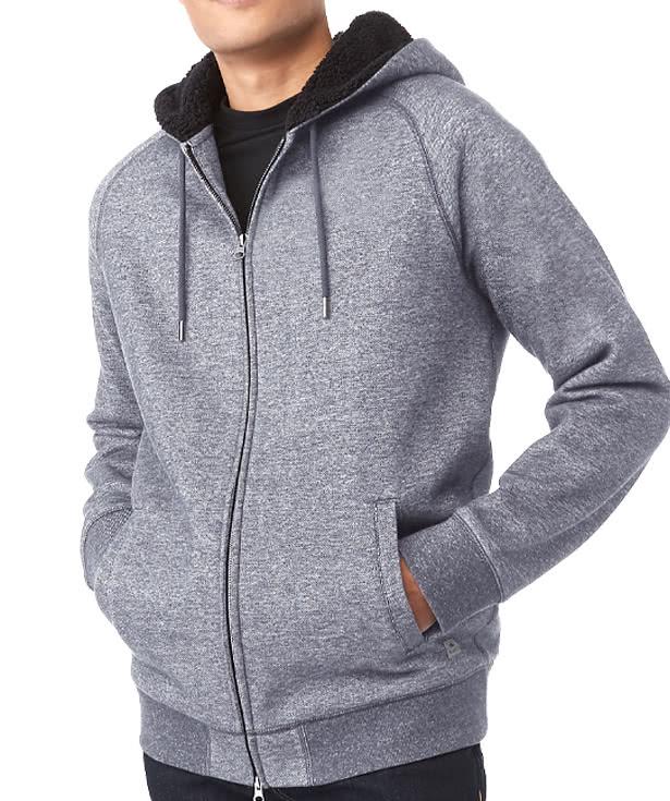 Roots Copperbay Sherpa Fleece Lined Zip Hoodie