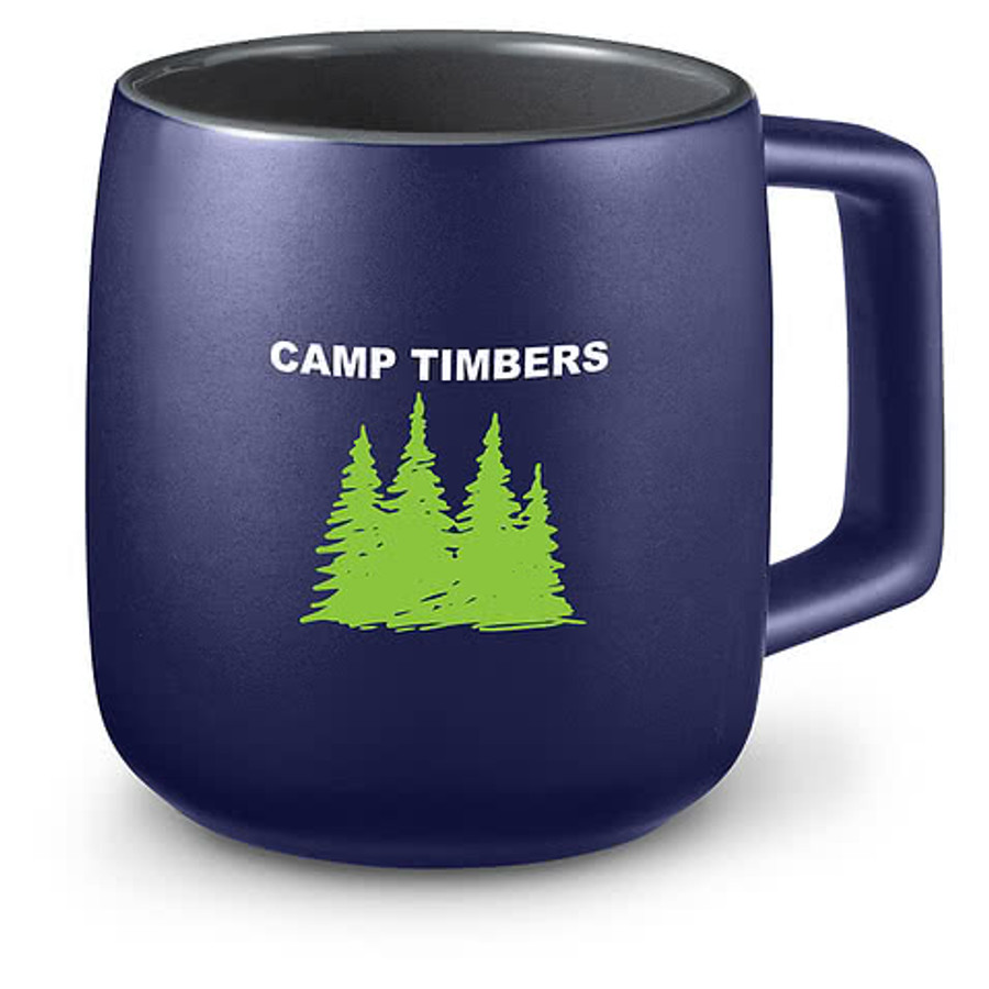 15 oz. Ceramic Mug with Geo Square Handle