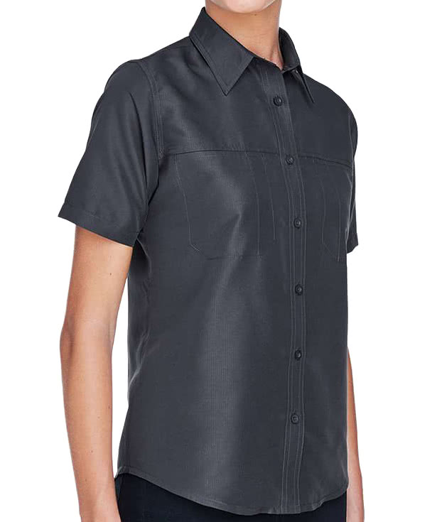 Harriton Women's Key West Performance Short Sleeve Staff Shirt