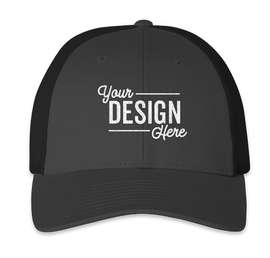 Richardson Stretch Fit Trucker Hat - Color: Charcoal / Black