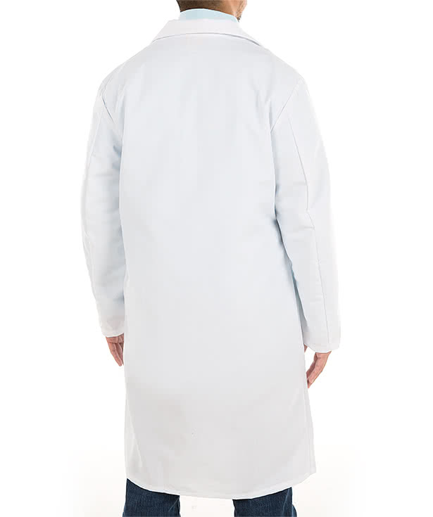 Red Kap Full Button Lab Coat - Embroidered