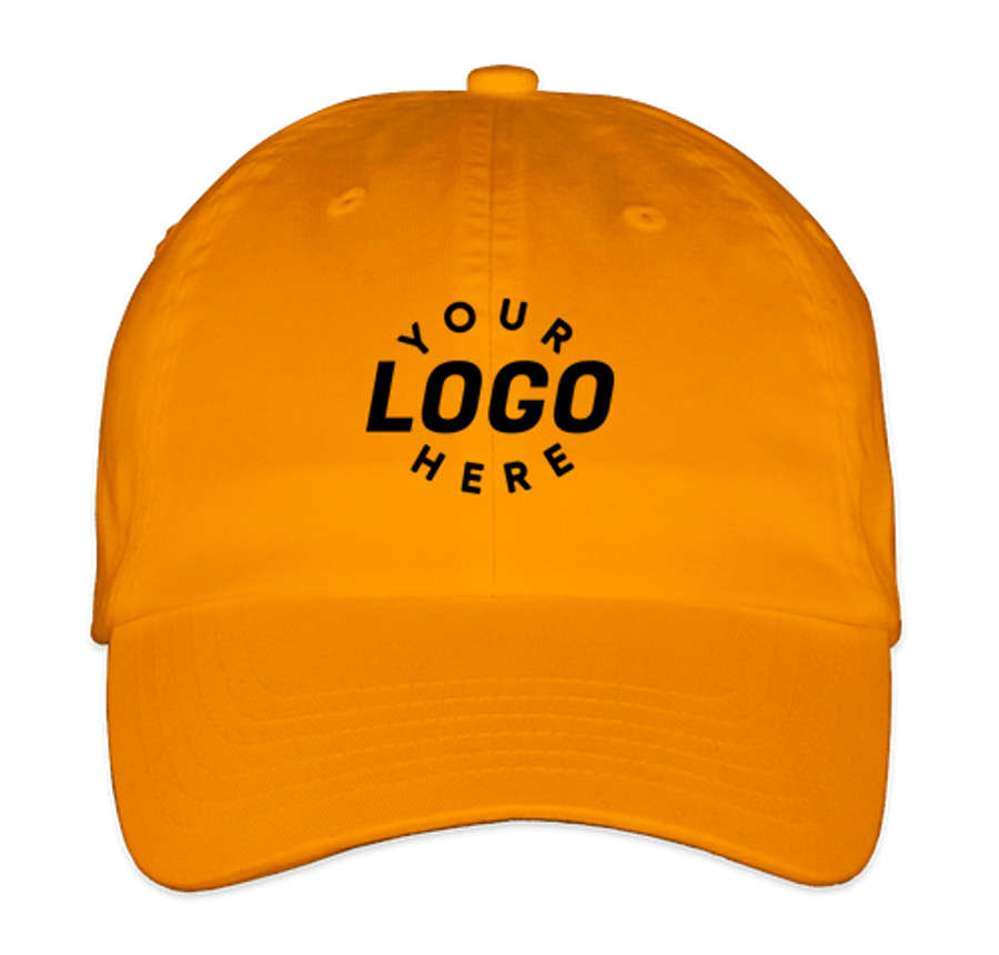 Valucap Bio-Washed Hat - Printed in Gold