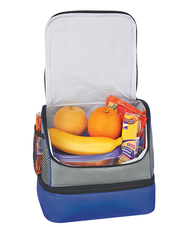 Dual Compartment 18 Can Lunch Pail Bag