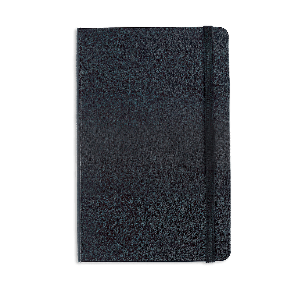 Moleskine Debossed Medium Hard Cover Ruled Notebook-default