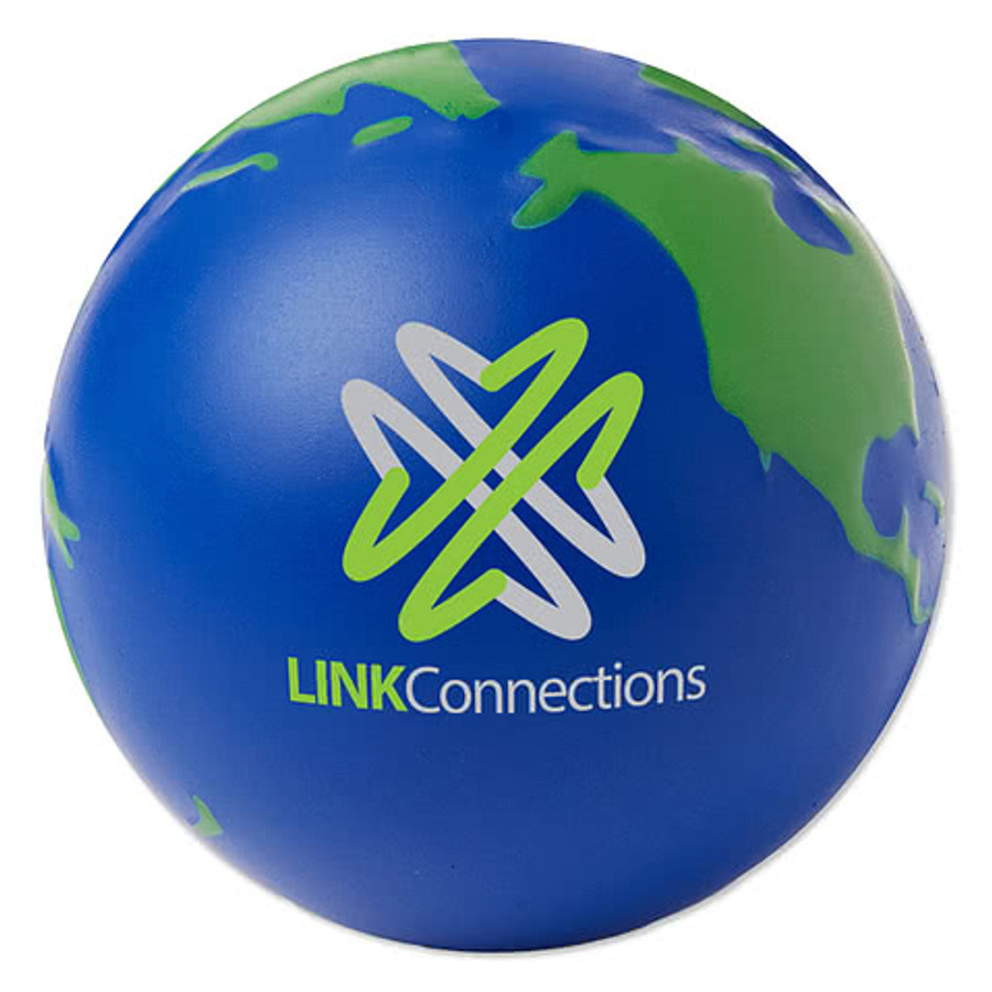 Globe Shaped Stress Reliever in Blue