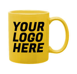 Full Color 11 oz. Ceramic Mug - Color: Yellow