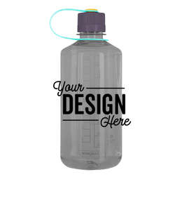32 oz. Nalgene Tritan Narrow Mouth Water Bottle - Color: Smoke Grey / Hyacinth / Seaside / Sunflower