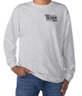 Hanes Authentic Long Sleeve T-shirt - Embroidered