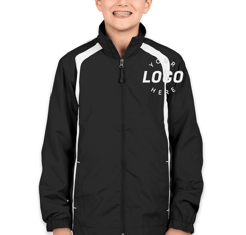 【EZKATON】23SS★ Ez Raglan Zip-Up Jacket Custom Sport-Tek Youth Full Zip Colorblock Warm-Up Jacket
