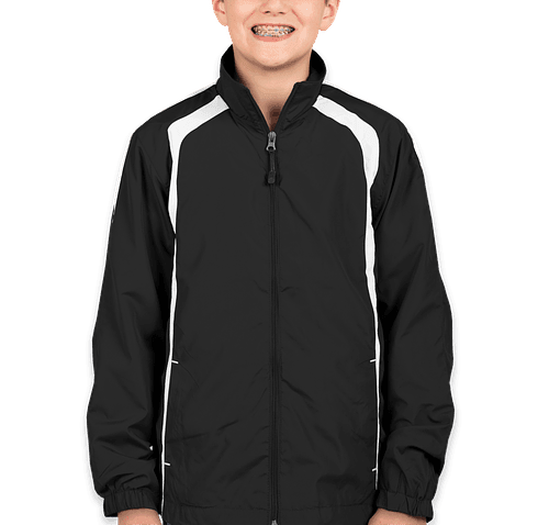 Custom Sport-Tek Full Zip Colorblock Warm-Up Jacket - Design Track