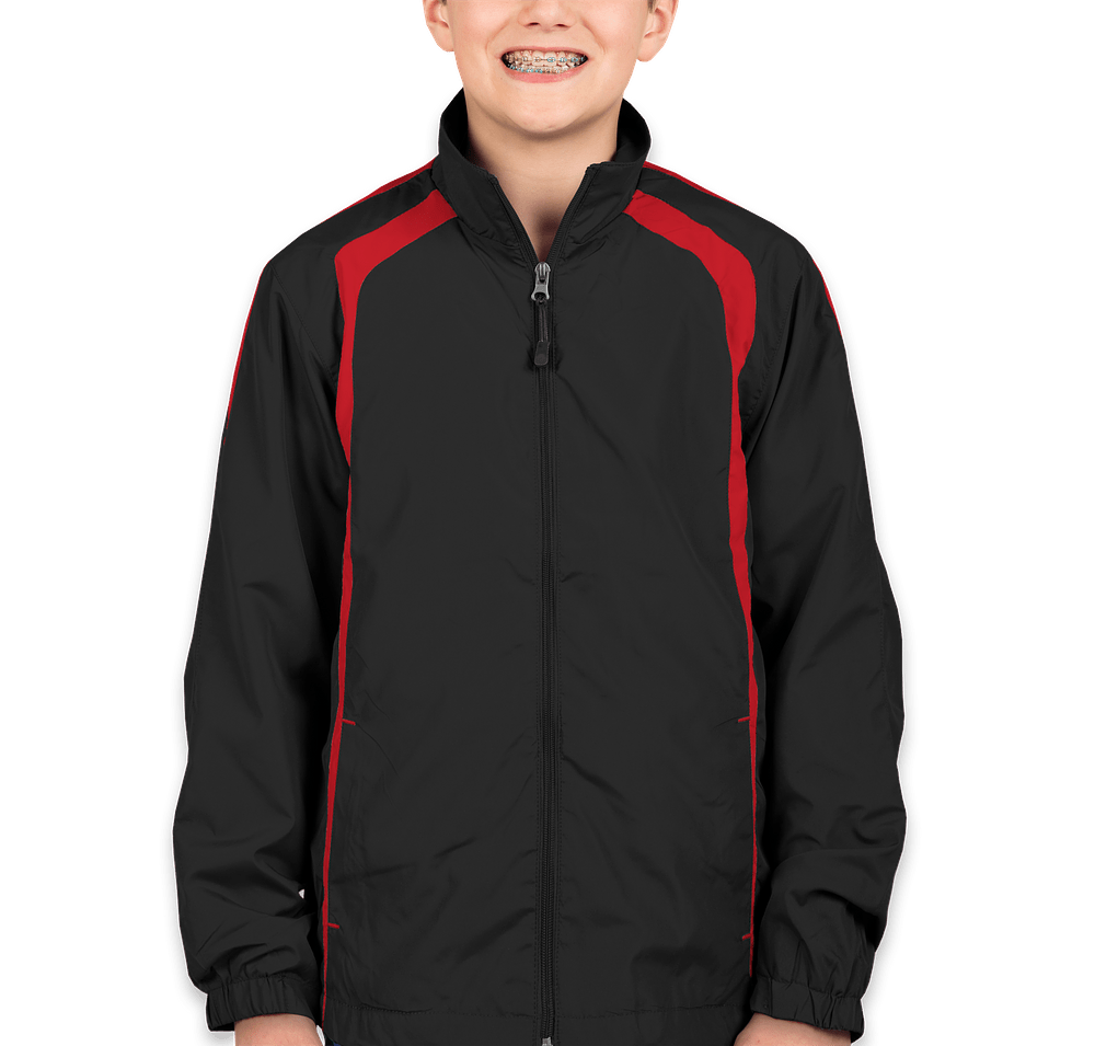 Sport-Tek Youth Full Zip Colorblock Warm-Up Jacket-default