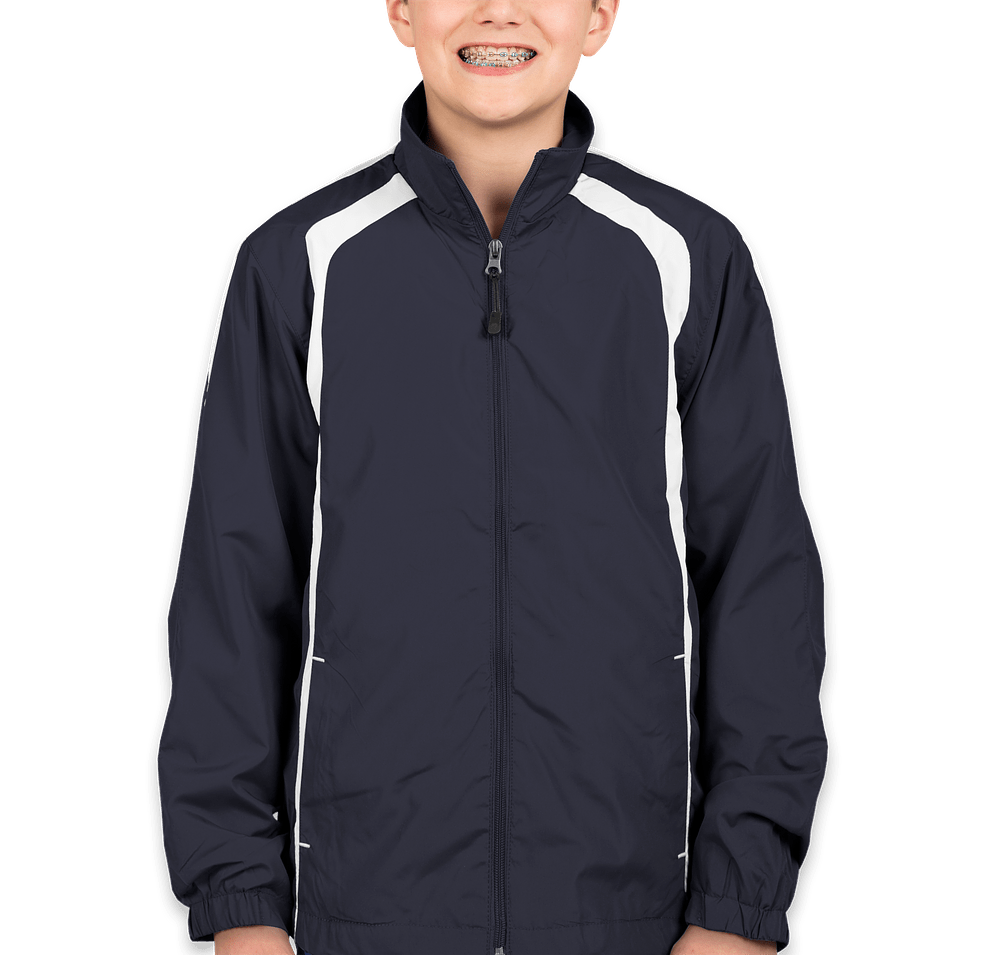 Sport-Tek Youth Full Zip Colorblock Warm-Up Jacket-default