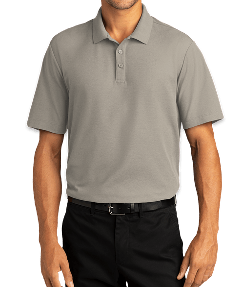 Port Authority SuperPro React Polo - Printed in Gusty Grey