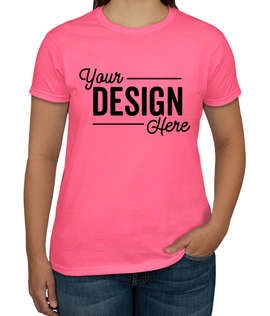 Canada - Gildan Ultra Cotton Women's T-shirt - Color: Safety Pink