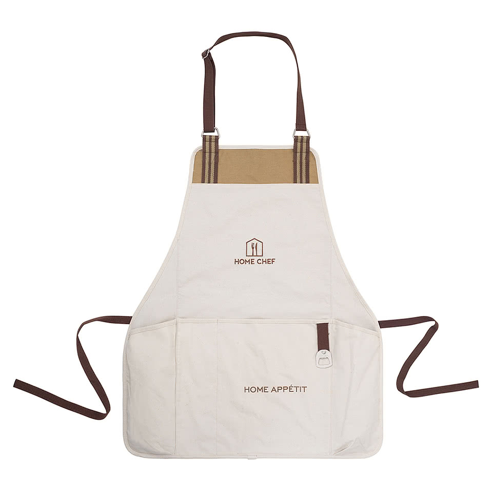 Charlie Cotton Full Length Grill Apron with Insulated Pocket