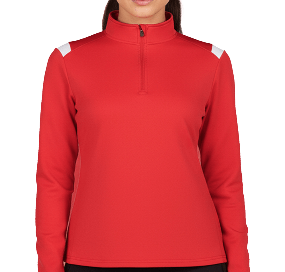 Badger Women's On The Rise Sport Paneled Performance Quarter Zip Pullover-default