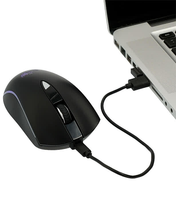 Laser Engraved Light Up Logo Wireless Optical Mouse