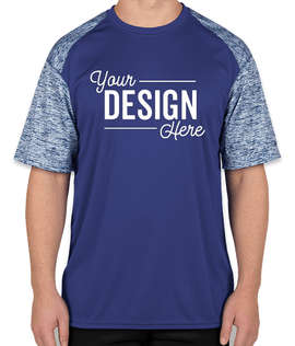 Badger Heather Sleeve Performance Shirt - Color: Royal / Royal Blend