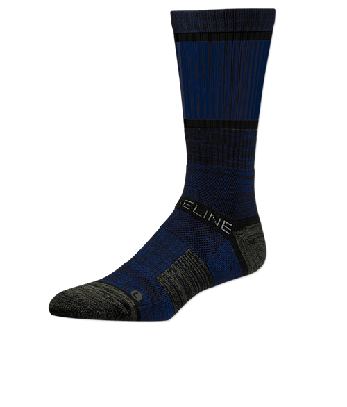 Premium Compression Crew Socks in Navy