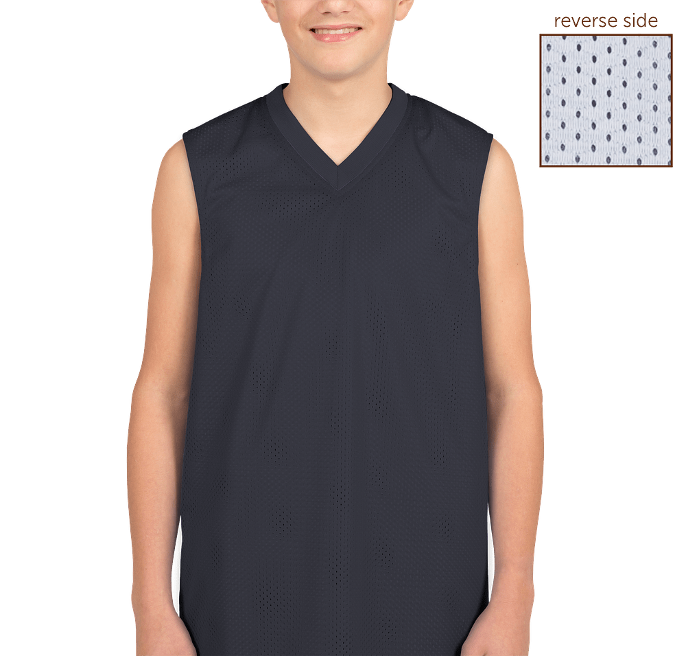 Teamwork Youth Fadeaway Reversible Mesh Basketball Jersey-default