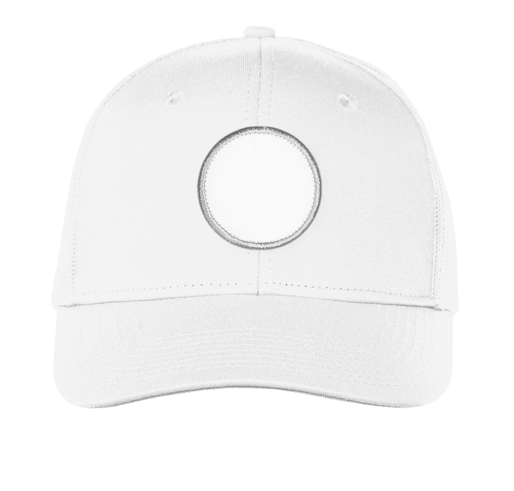 Port Authority Snapback Trucker Hat - Circle Patch - Sublimated-default